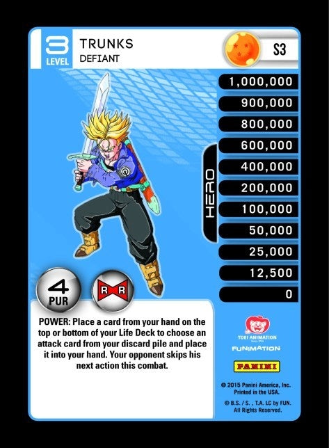 Image for Trunks - Defiant (Panini: Evolution) (S3) - Dragon Ball Z TCG