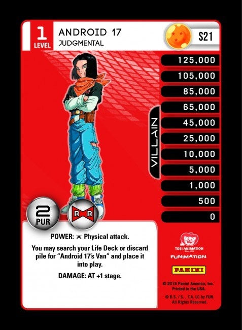 Image for Android 17 - Judgmental (Panini: Evolution) (S21) - Dragon Ball Z TCG