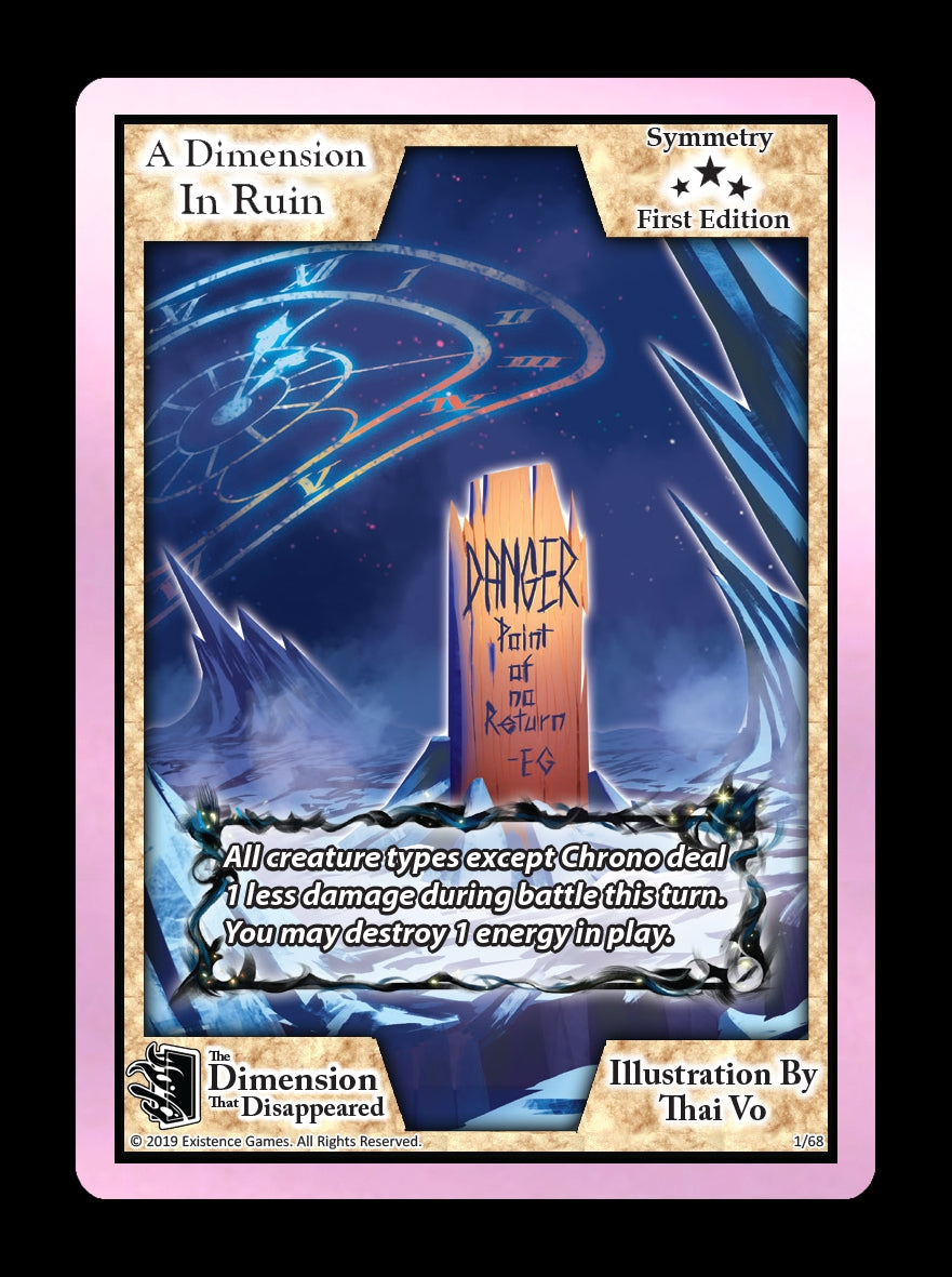 Image for A Dimension in Ruin (The Dimension that Disappeared) (1) - Exodus TCG
