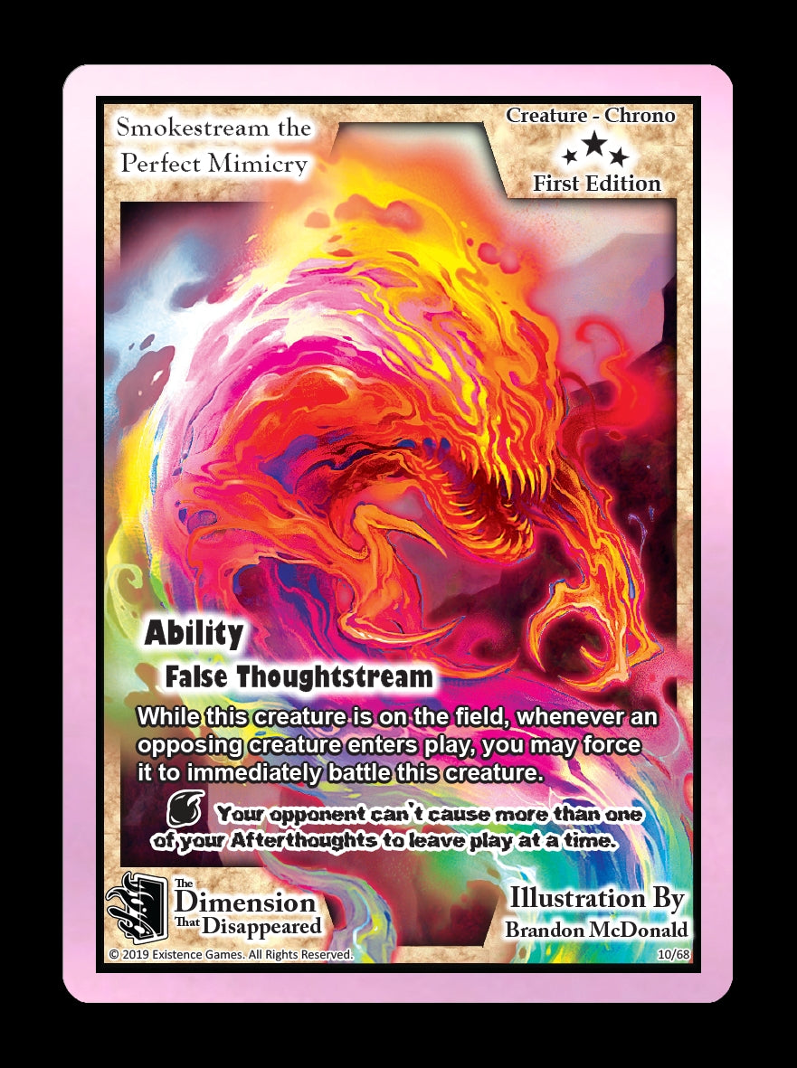 Image for Smokestream the Perfect Mimicry (The Dimension that Disappeared) (10) - Exodus TCG