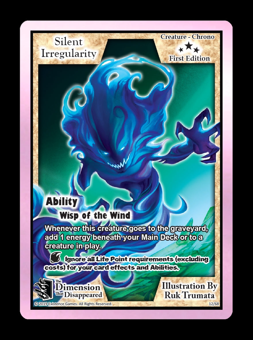 Image for Silent Irregularity (The Dimension that Disappeared) (12) - Exodus TCG