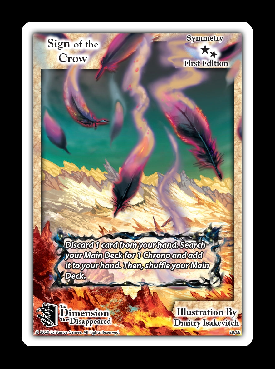 Image for Sign of the Crow (The Dimension that Disappeared) (28) - Exodus TCG