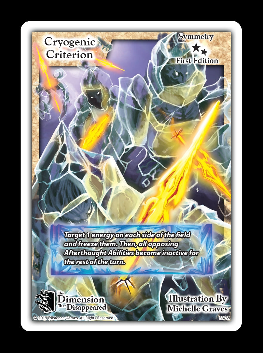 Image for Cryogenic Criterion (The Dimension that Disappeared) (33) - Exodus TCG