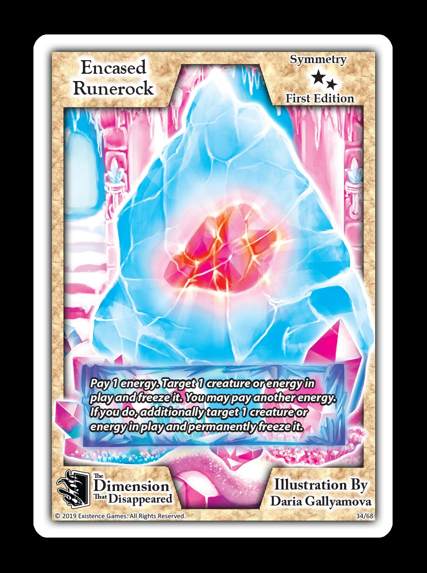 Image for Encased Runerock (The Dimension that Disappeared) (34) - Exodus TCG