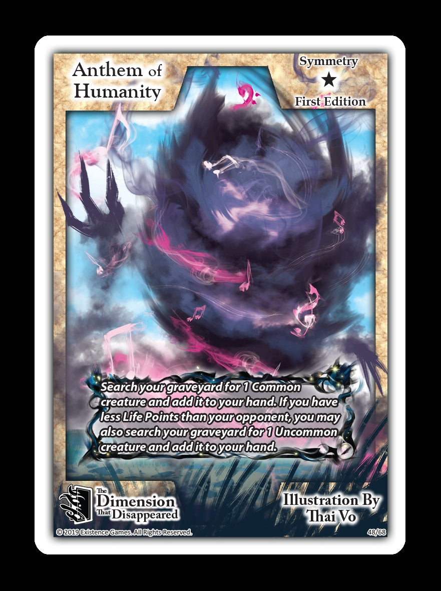 Image for Anthem of Humanity (The Dimension that Disappeared) (48) - Exodus TCG
