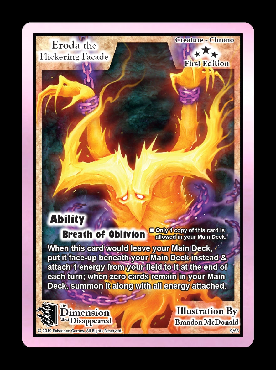 Image for Eroda the Flickering Facade (The Dimension that Disappeared) (9) - Exodus TCG