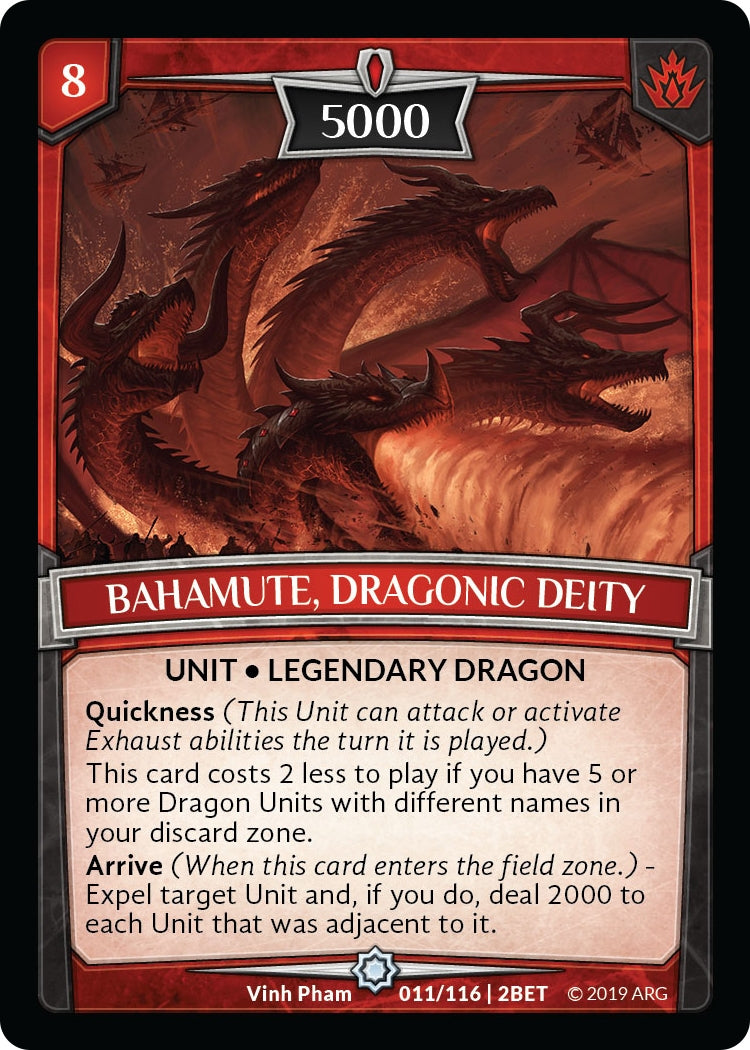 Image for Bahamute, Dragonic Deity (Betrayal) (11/116 | 2BET) - Argent Saga TCG