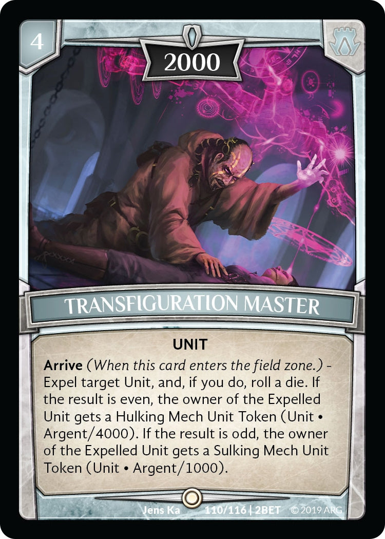 Image for Transfiguration Master (Betrayal) (110/116 | 2BET) - Argent Saga TCG