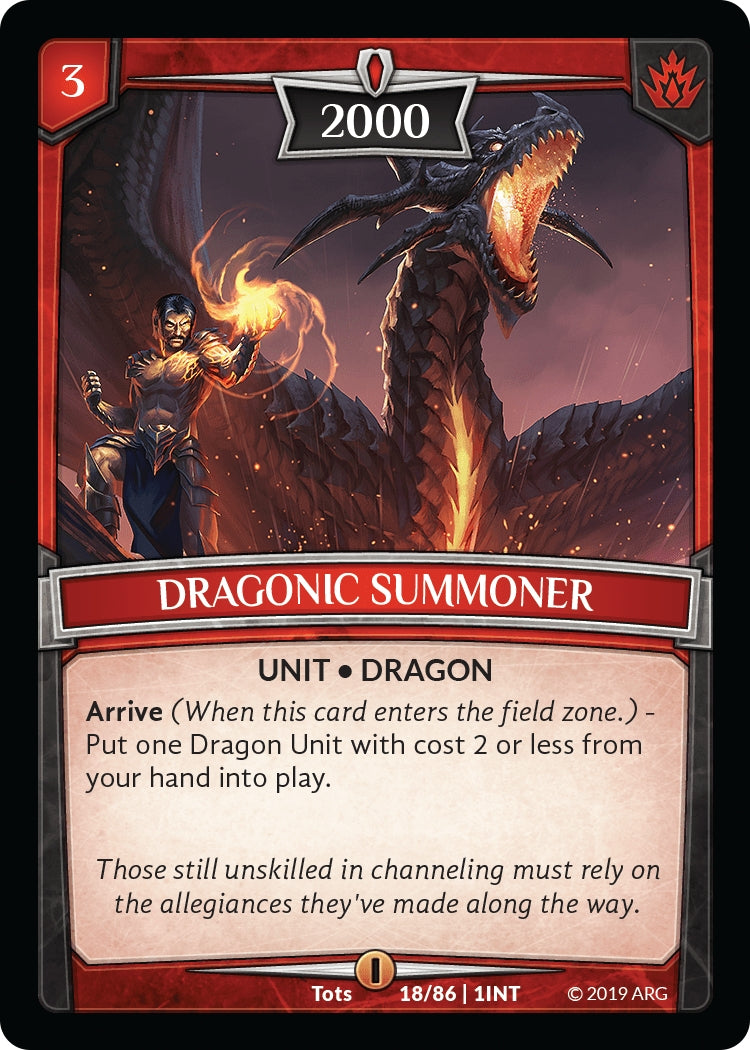Image for Dragonic Summoner (Intro Decks - 2019) (18/86 | 1INT) - Argent Saga TCG