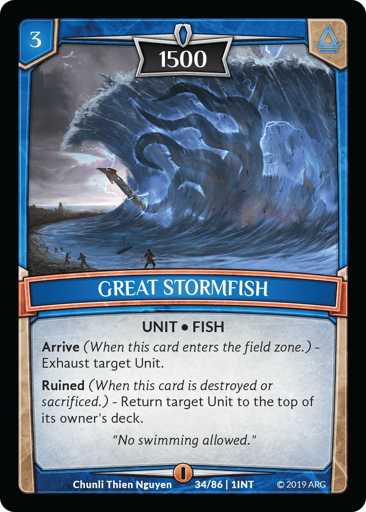 Image for Great Stormfish (Intro Decks - 2019) (34/86 | 1INT) - Argent Saga TCG