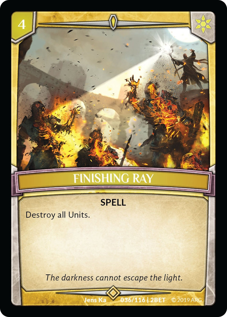 Image for Finishing Ray (Betrayal) (36/116 | 2BET) - Argent Saga TCG