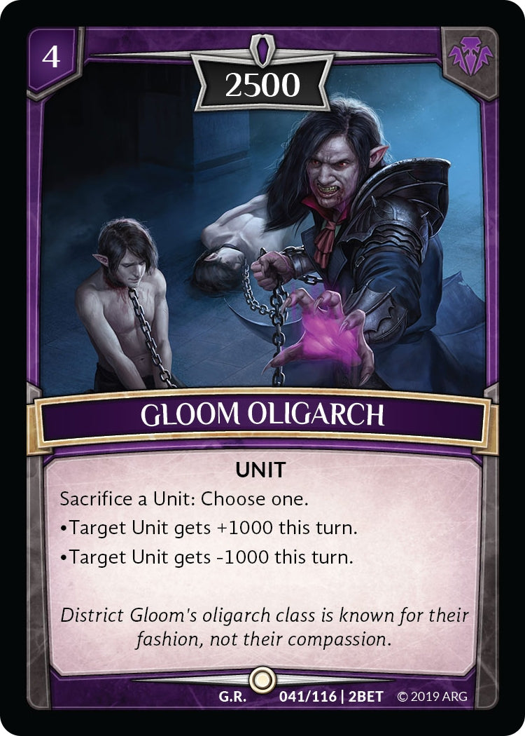 Image for Gloom Oligarch (Betrayal) (41/116 | 2BET) - Argent Saga TCG