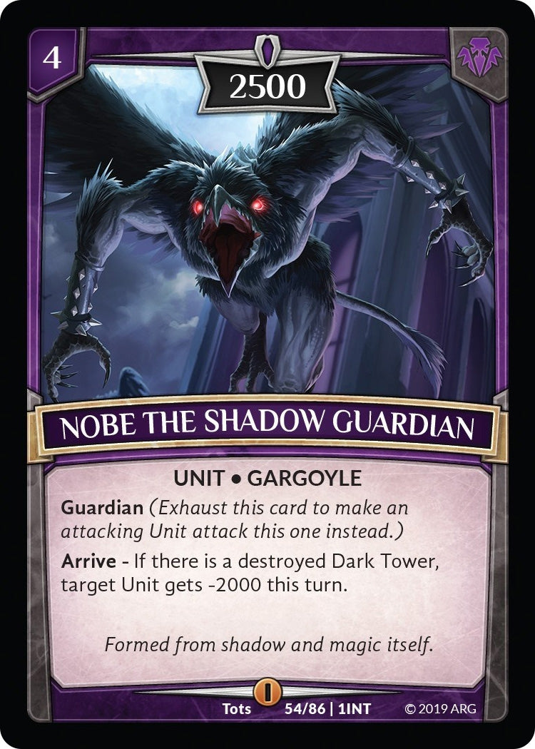 Image for Nobe the Shadow Guardian (Intro Decks - 2019) (54/86 | 1INT) - Argent Saga TCG