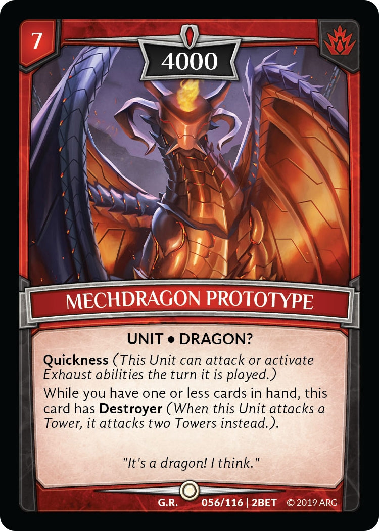 Image for Mechdragon Prototype (Betrayal) (56/116 | 2BET) - Argent Saga TCG