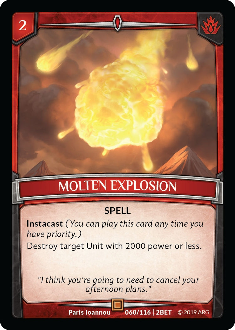 Image for Molten Explosion (Betrayal) (60/116 | 2BET) - Argent Saga TCG