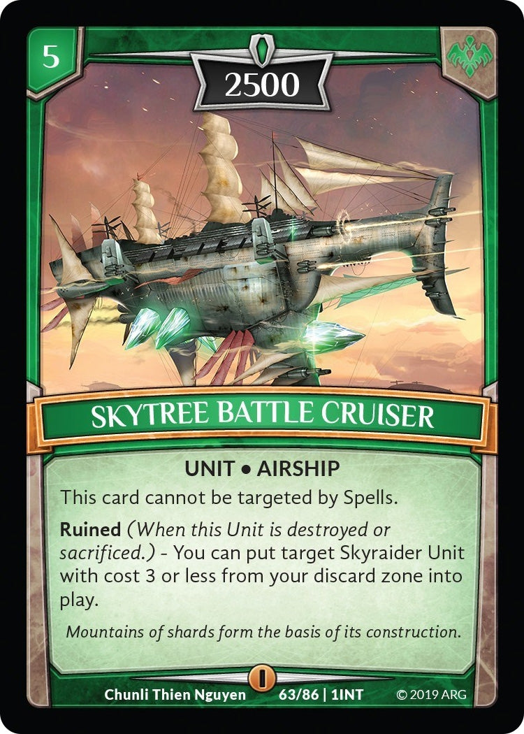Image for Skytree Battle Cruiser (Intro Decks - 2019) (63/86 | 1INT) - Argent Saga TCG