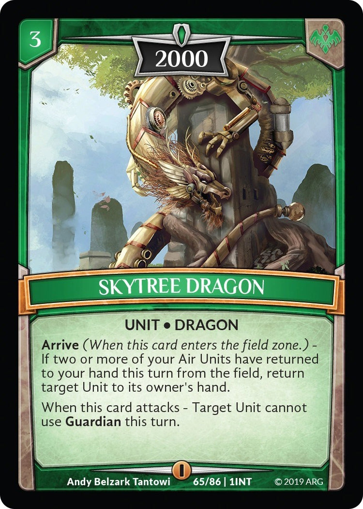 Image for Skytree Dragon (Intro Decks - 2019) (65/86 | 1INT) - Argent Saga TCG
