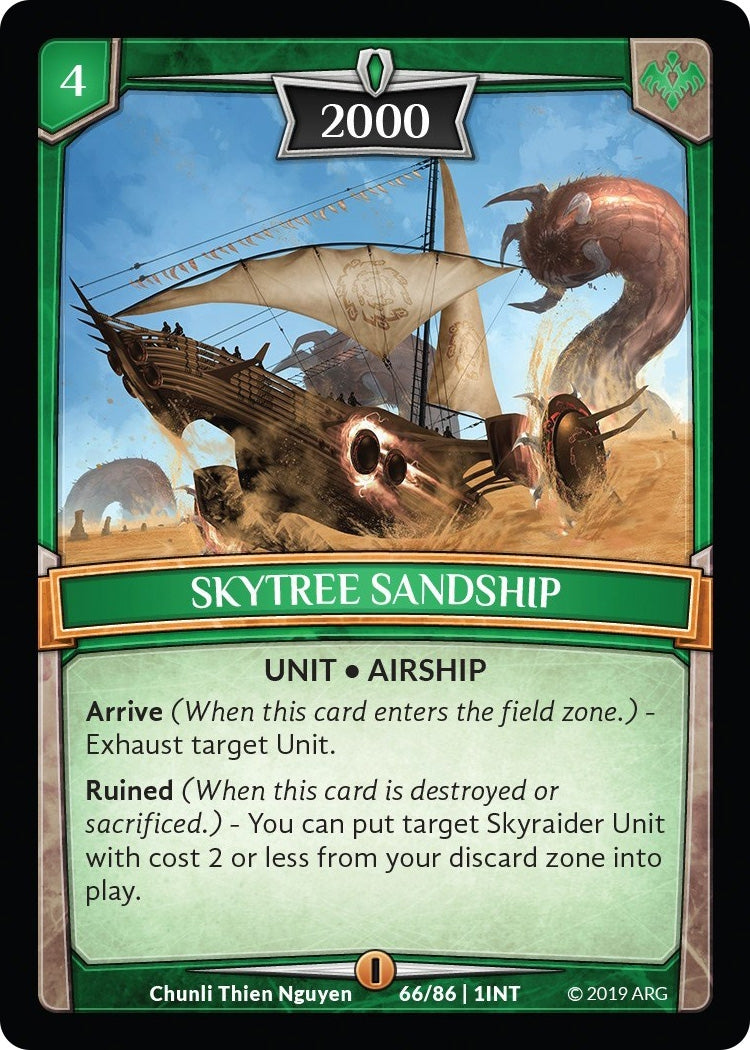Image for Skytree Sandship (Intro Decks - 2019) (66/86 | 1INT) - Argent Saga TCG