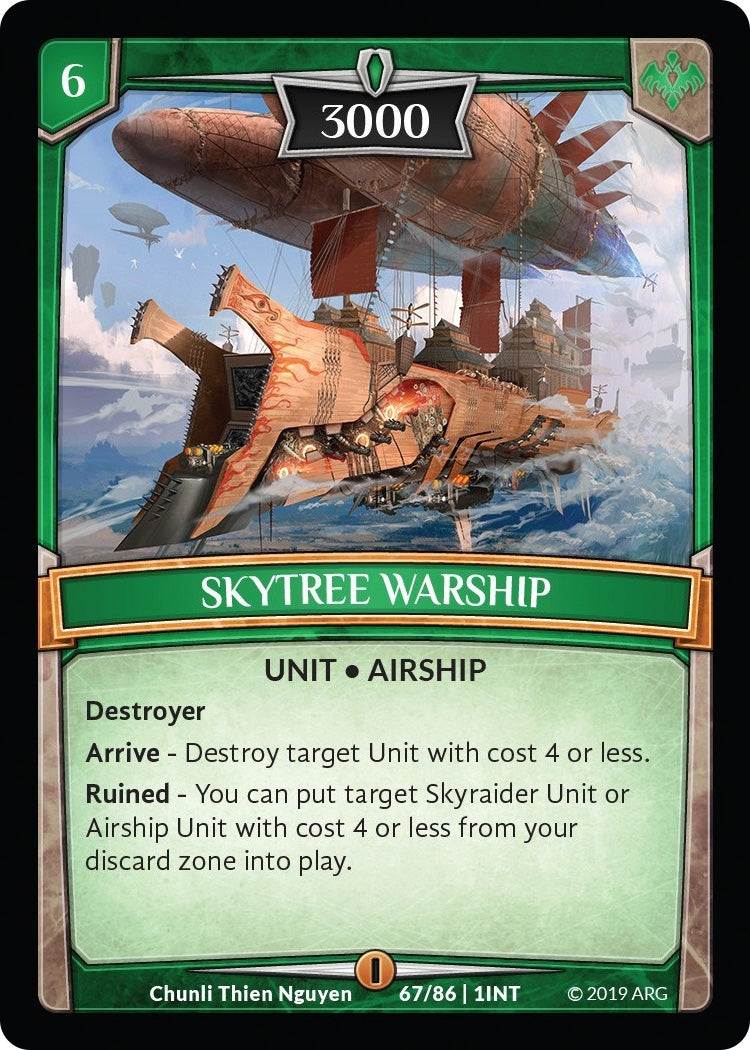 Image for Skytree Warship (Intro Decks - 2019) (67/86 | 1INT) - Argent Saga TCG