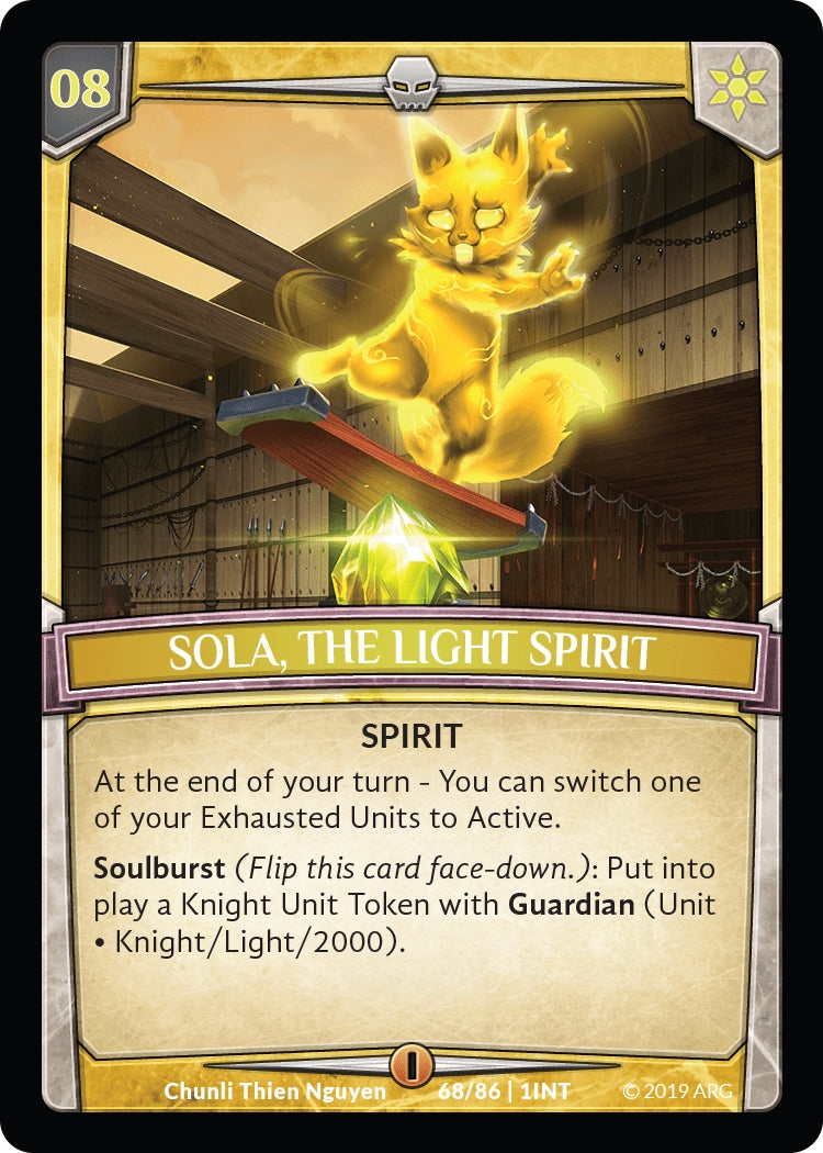Image for Sola, the Light Spirit (Intro Decks - 2019) (68/86 | 1INT) - Argent Saga TCG