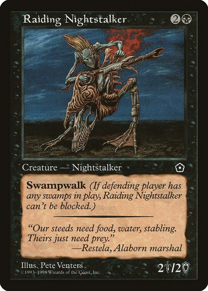 Image for Raiding Nightstalker (Portal Second Age) - Magic: The Gathering