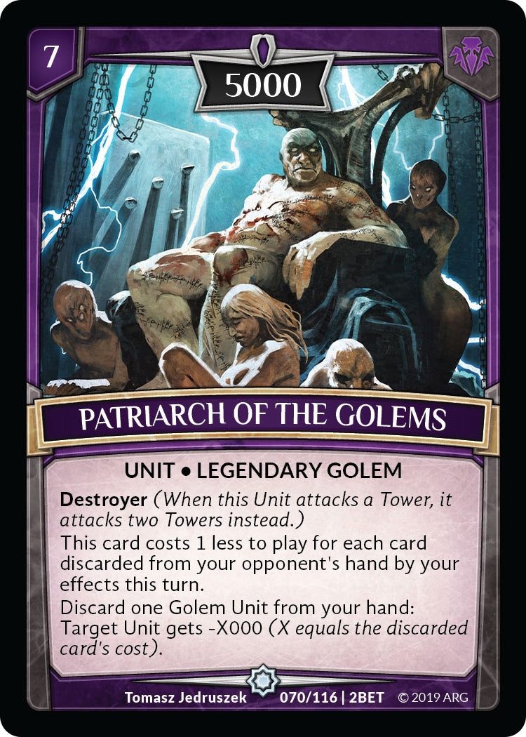 Image for Patriarch of the Golems (Betrayal) (70/116 | 2BET) - Argent Saga TCG