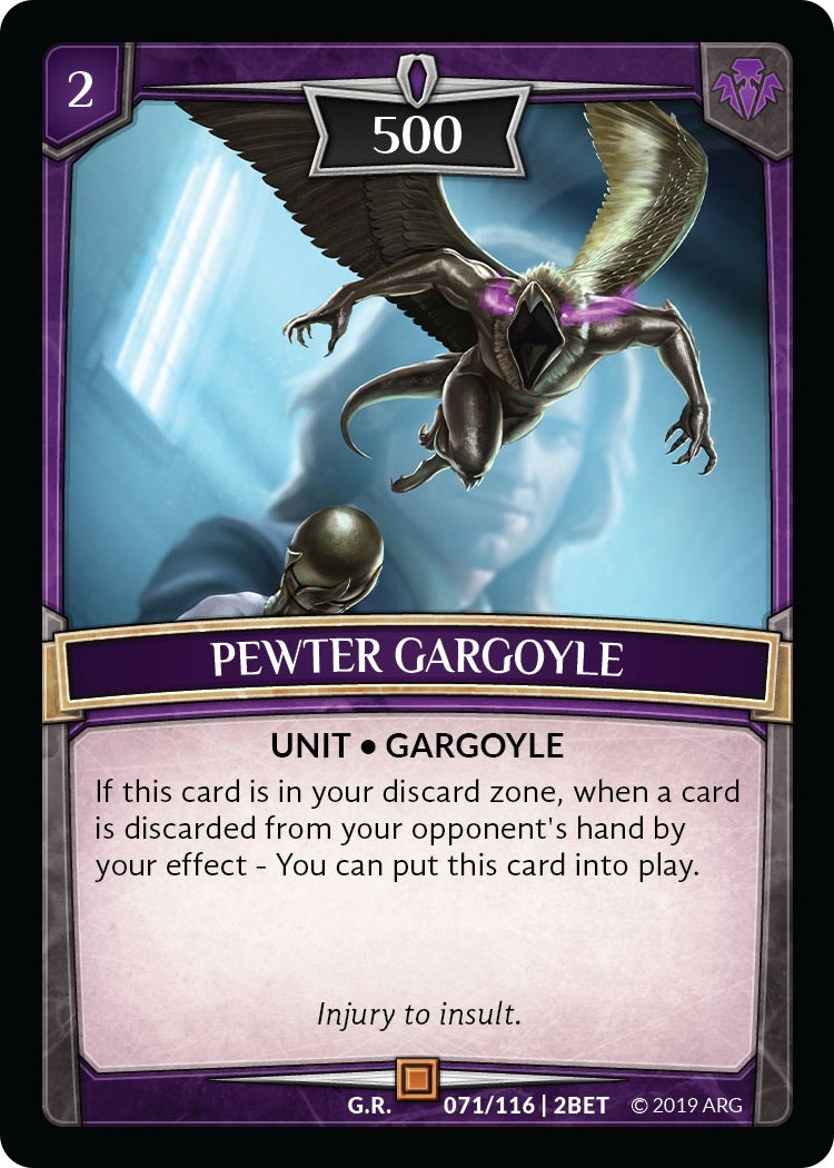 Image for Pewter Gargoyle (Betrayal) (71/116 | 2BET) - Argent Saga TCG
