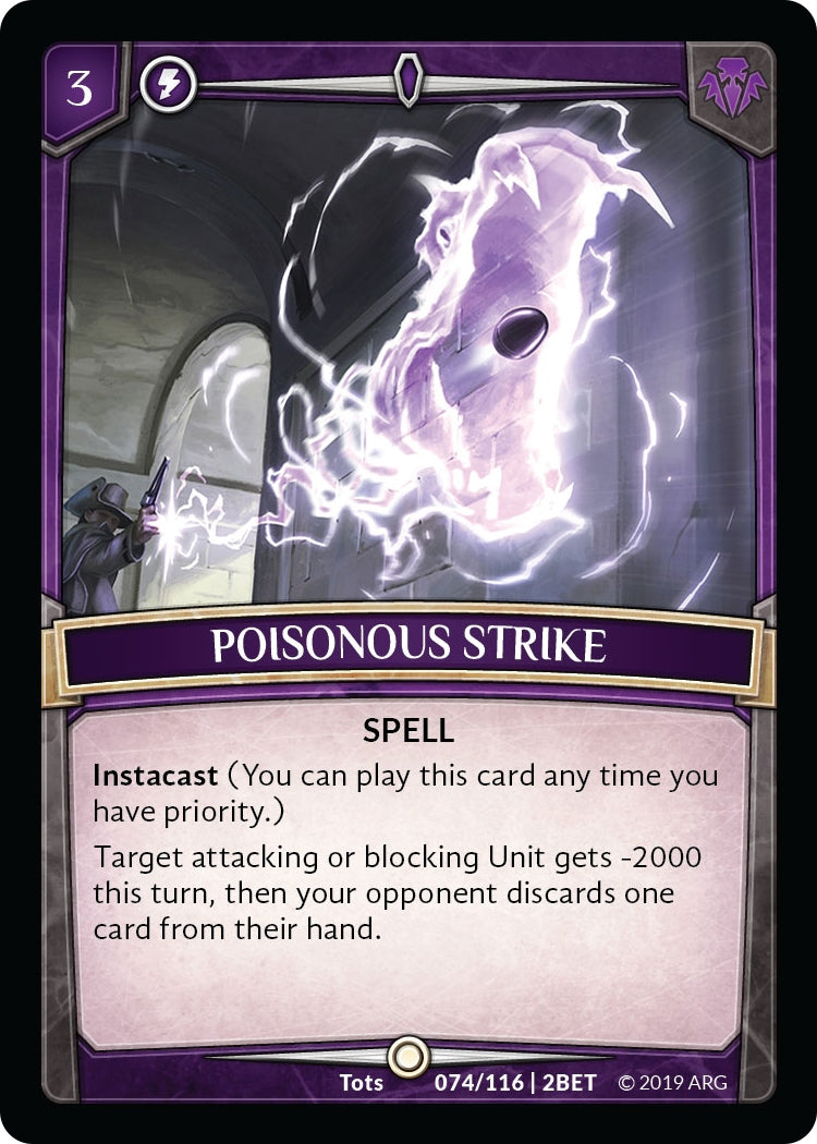Image for Poisonous Strike (Betrayal) (74/116 | 2BET) - Argent Saga TCG