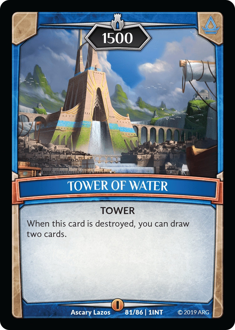 Image for Tower of Water (Intro Decks - 2019) (81/86 | 1INT) - Argent Saga TCG