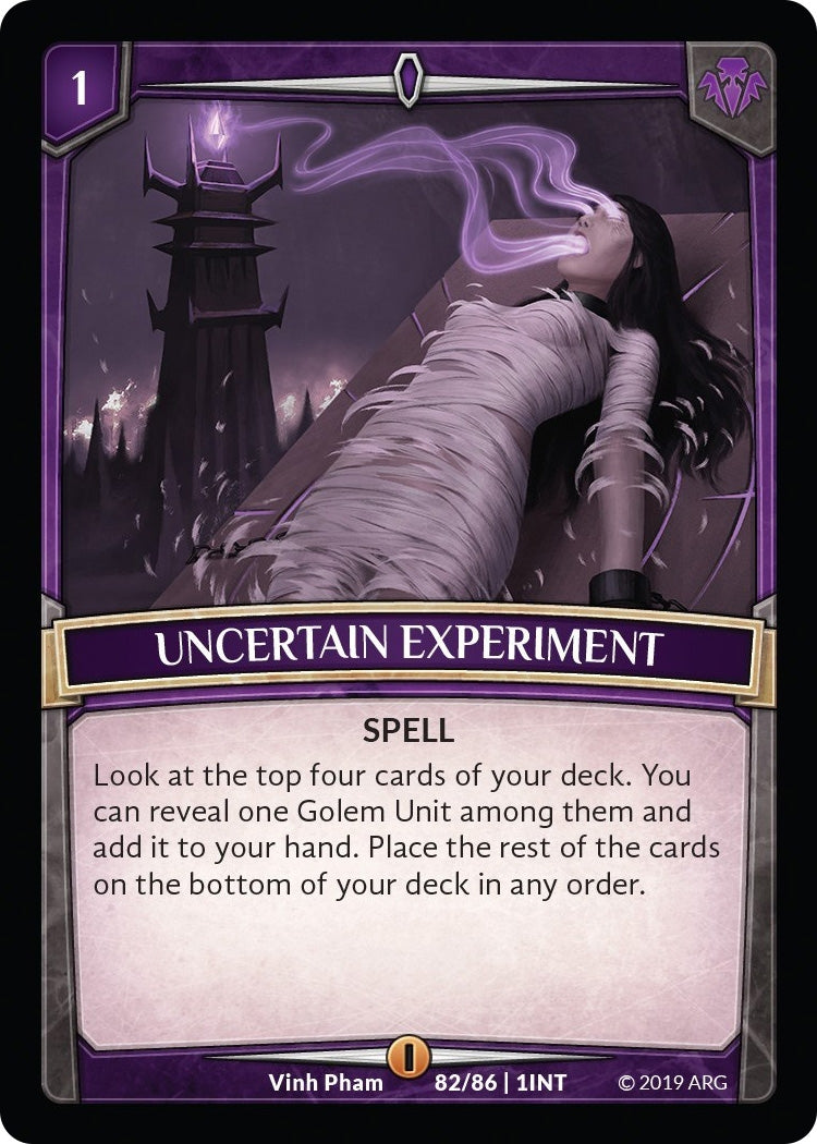 Image for Uncertain Experiment (Intro Decks - 2019) (82/86 | 1INT) - Argent Saga TCG