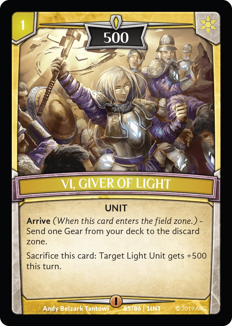 Image for Vi, Giver of Light (Intro Decks - 2019) (85/86 | 1INT) - Argent Saga TCG