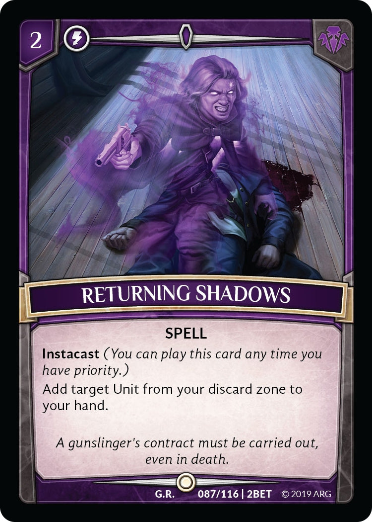 Image for Returning Shadows (Betrayal) (87/116 | 2BET) - Argent Saga TCG