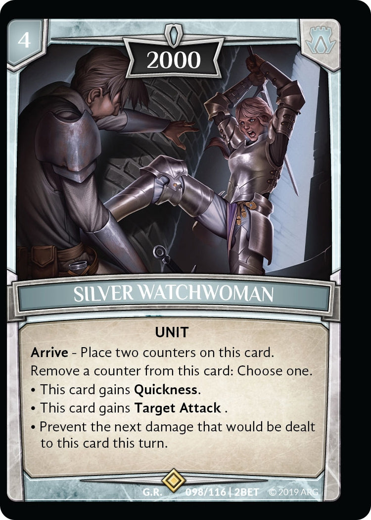 Image for Silver Watchwoman (Betrayal) (98/116 | 2BET) - Argent Saga TCG