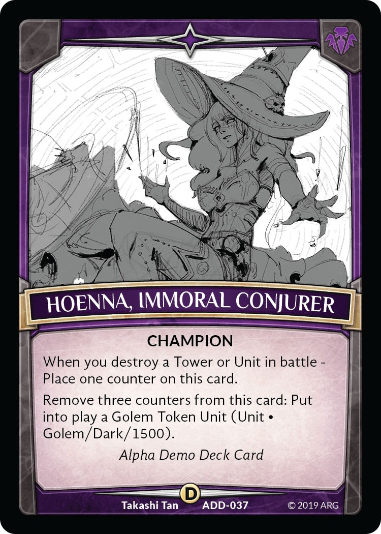Image for Hoenna, Immoral Conjurer (Alpha Demo Intro Decks) (ADD-037) - Argent Saga TCG