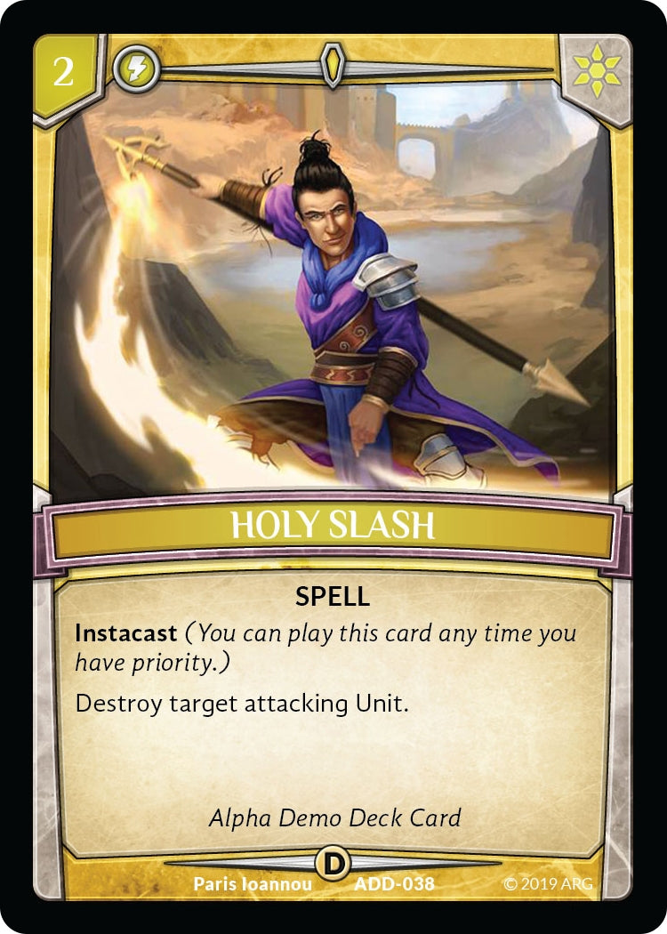 Image for Holy Slash (Alpha Demo Intro Decks) (ADD-038) - Argent Saga TCG