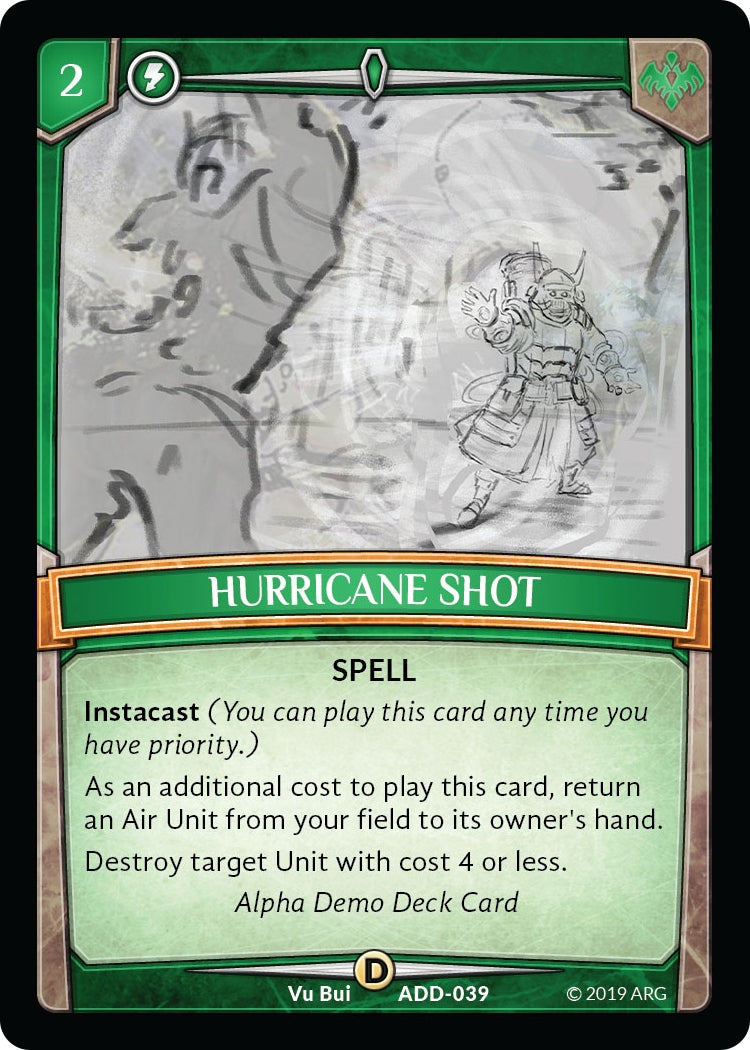Image for Hurricane Shot (Alpha Demo Intro Decks) (ADD-039) - Argent Saga TCG