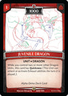 Image for Juvenile Dragon (Alpha Demo Intro Decks) (ADD-045) - Argent Saga TCG