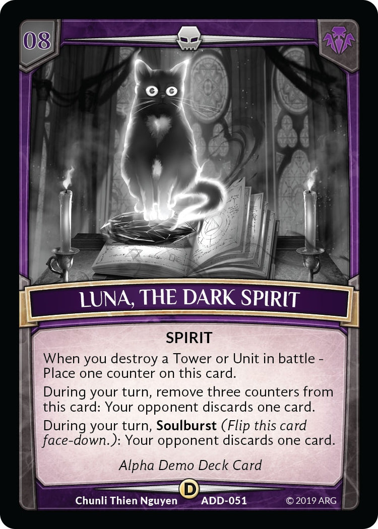 Image for Luna, the Dark Spirit (Alpha Demo Intro Decks) (ADD-051) - Argent Saga TCG