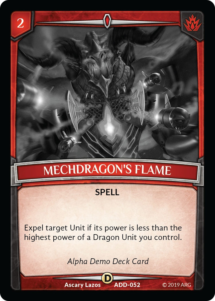 Image for Mechdragon's Flame (Alpha Demo Intro Decks) (ADD-052) - Argent Saga TCG