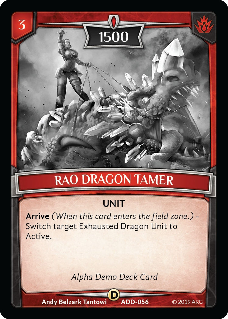 Image for Rao Dragon Tamer (Alpha Demo Intro Decks) (ADD-056) - Argent Saga TCG