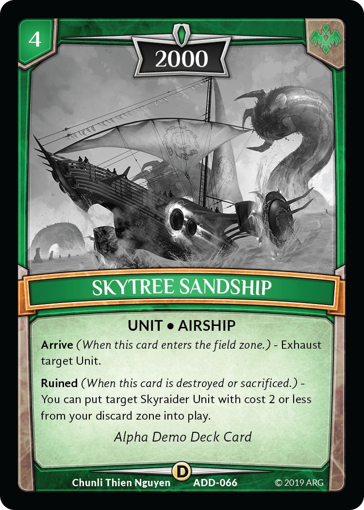 Image for Skytree Sandship (Alpha Demo Intro Decks) (ADD-066) - Argent Saga TCG