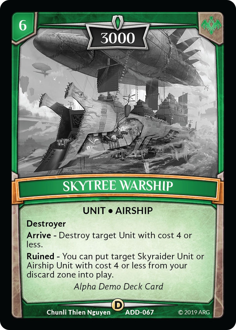 Image for Skytree Warship (Alpha Demo Intro Decks) (ADD-067) - Argent Saga TCG