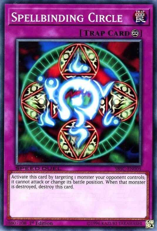 Image for Spellbinding Circle (Speed Duel: Scars of Battle) (SBSC-EN005) - YuGiOh