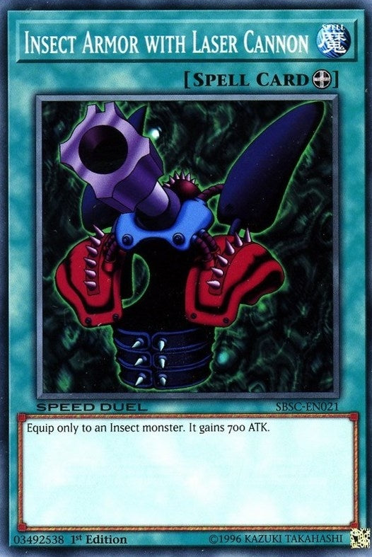 Image for Insect Armor with Laser Cannon (Speed Duel: Scars of Battle) (SBSC-EN021) - YuGiOh