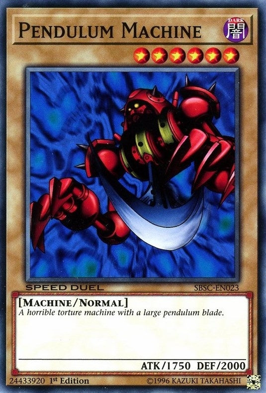 Image for Pendulum Machine (Speed Duel: Scars of Battle) (SBSC-EN023) - YuGiOh
