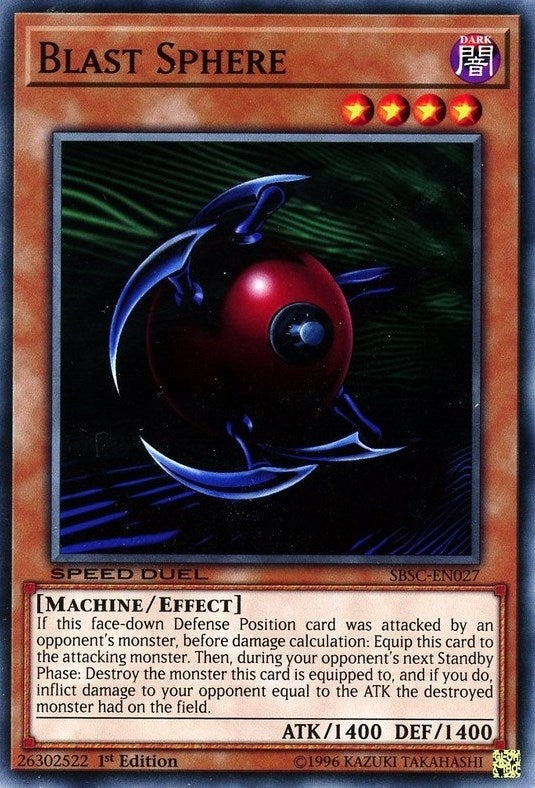 Image for Blast Sphere (Speed Duel: Scars of Battle) (SBSC-EN027) - YuGiOh