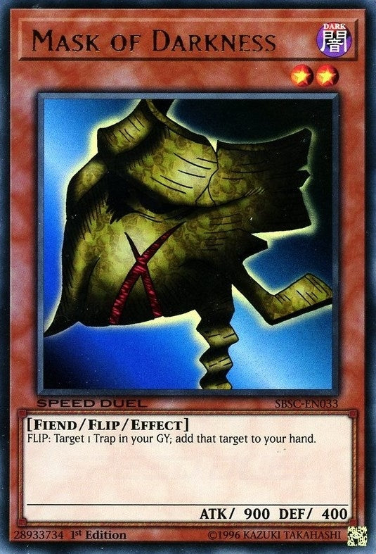 Image for Mask of Darkness (Speed Duel: Scars of Battle) (SBSC-EN033) - YuGiOh