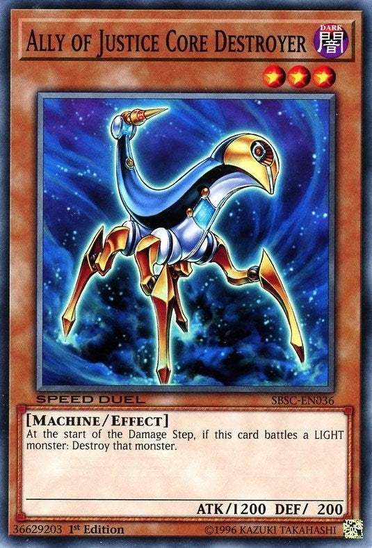 Image for Ally of Justice Core Destroyer (Speed Duel: Scars of Battle) (SBSC-EN036) - YuGiOh