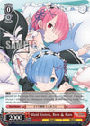 Image for Maid Sisters, Rem & Ram (SR) (Re:ZERO Vol.2) (RZ/S55-E031S SR) - Weiss Schwarz