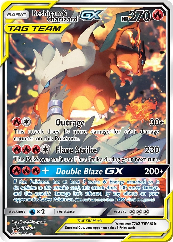 Image for Reshiram & Charizard GX - SM201 (SM Promos) (SM201) - Pokemon